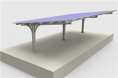 Stål Solar Carport Vattentät Canopy Solar Racking Struktur System