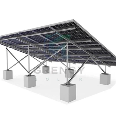 Solpaneler Markmonteringsstruktur