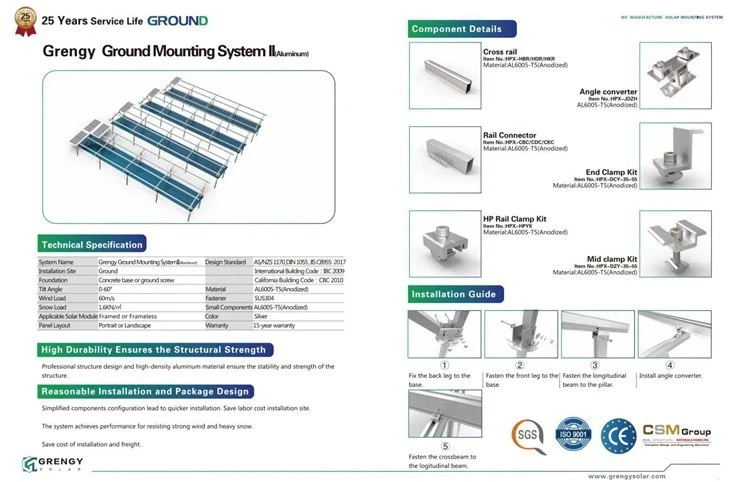 Aluminum Solar Ground Mounting Systems | Durable Racking For Solar Panels