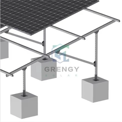 Platt taksolmonteringssystem med betongbas