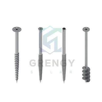 Galvaniserad Solar Ground Screw Foundation för PV monteringssystem