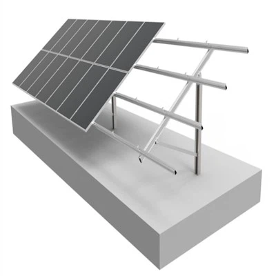 Rammande högaluminiums solmonteringsstruktur