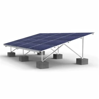Solar racksystem med betong bas