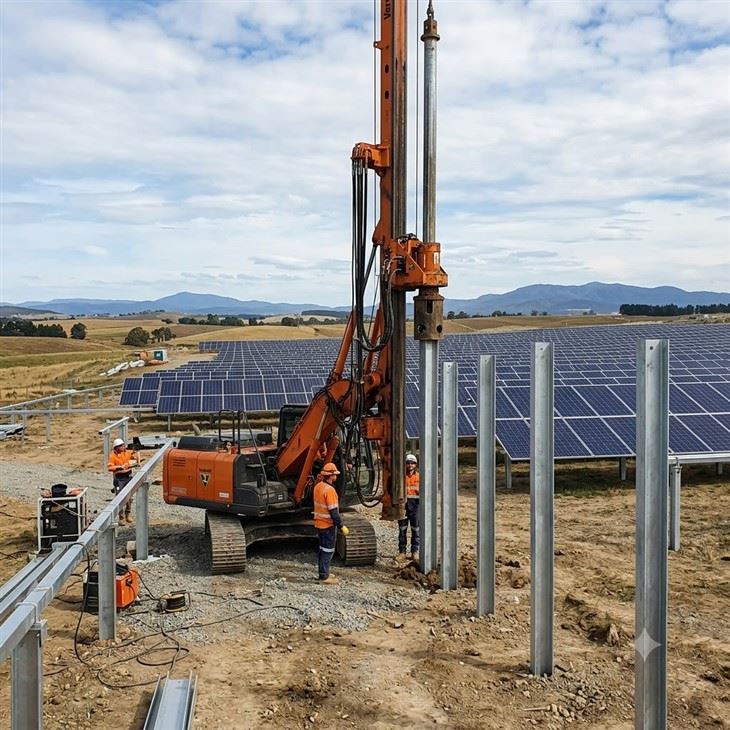 Solar Ground Mount Driven Pile