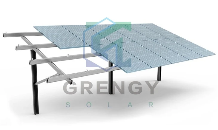 Solar Ground Ramping Pile Monteringssystem