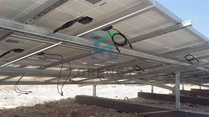Solar Mounts Concrete Foundation