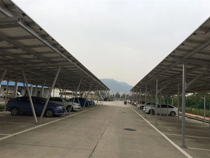 Solar Panel Parking Canopy